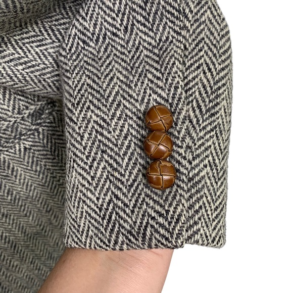Vintage Harris Tweed Herringbone Sport Coat - Picture 4 of 12